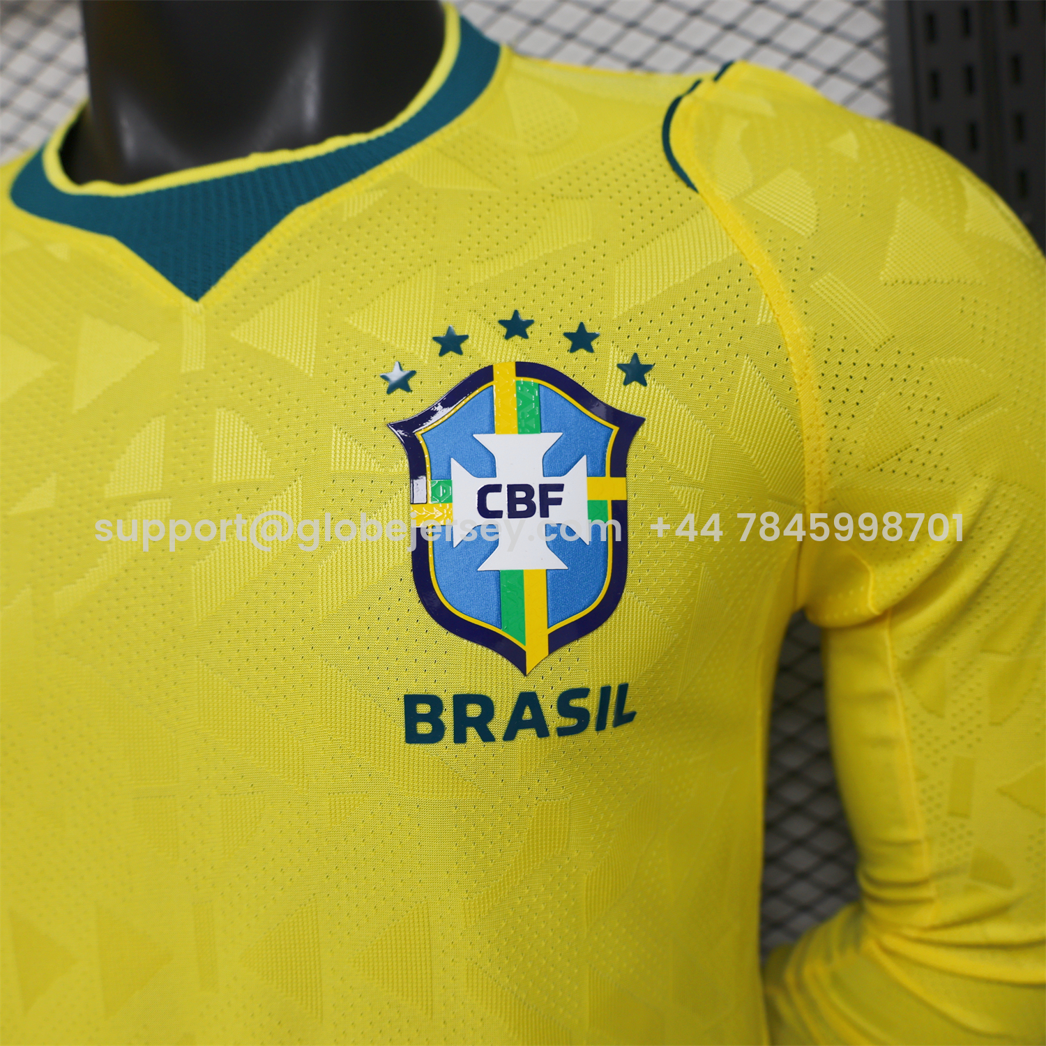 GlobeJersey-Brazil 2026 Home Long Sleeves Jersey - Player Version