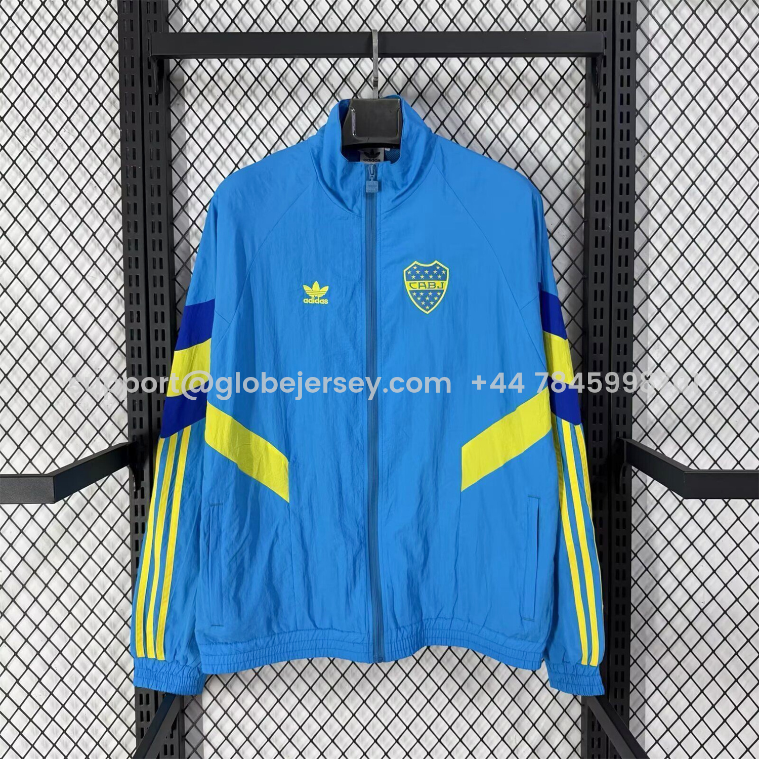 GlobeJersey-Boca Juniors 25-26 Training Windbreaker Jacket - Blue