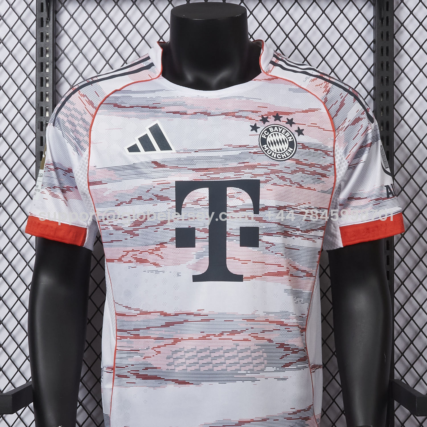 GlobeJersey-Bayern Munich 25-26 Away White Jersey - Player Version
