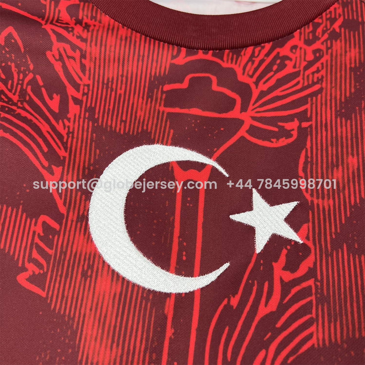 GlobeJersey-Turkey 2026 Red With Dark Red Patterns Special Edition Jersey - Fans Version