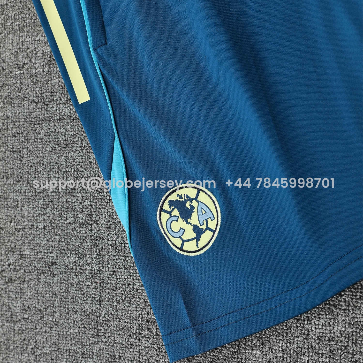 GlobeJersey-Club América 25-26 Short-Sleeve Training Set - Deep Blue Top & Deep Blue Shorts