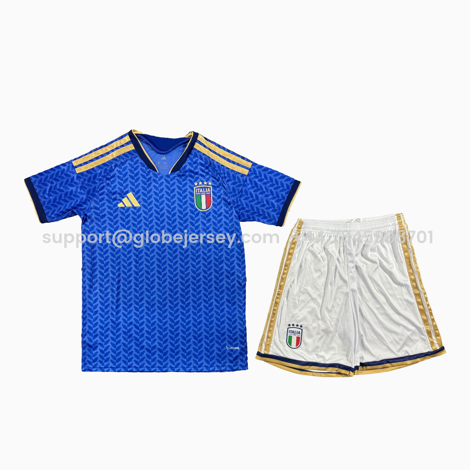 GlobeJersey-Italy 2026 Home Men's Adult Jersey Set - Fans Version