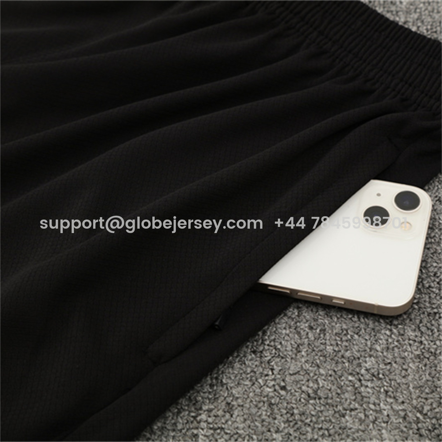 GlobeJersey-C.H.E.L.S.E.A 25-26 Short-Sleeve Training Set - Black Top & Black Shorts