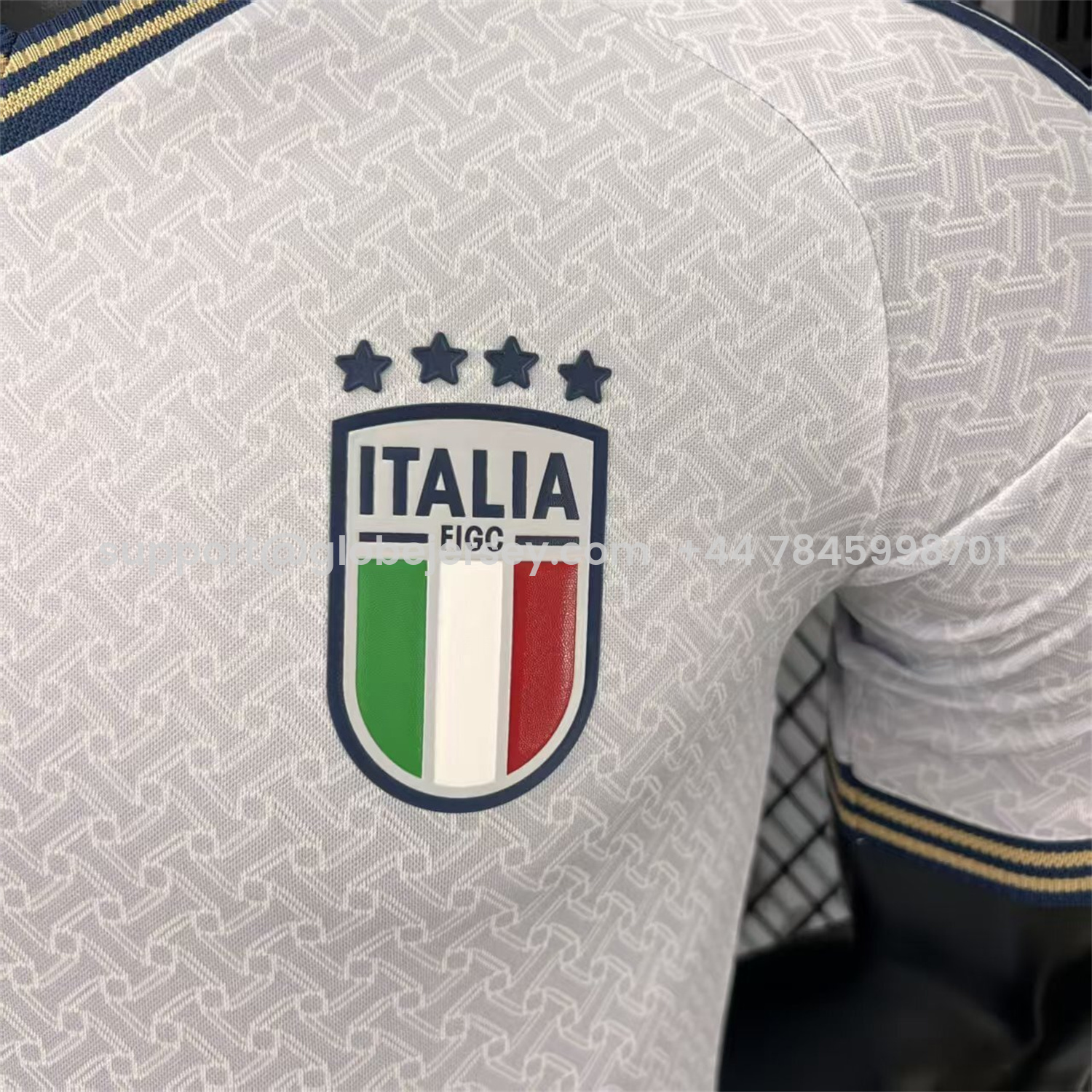 GlobeJersey-Italy 2026 Away White Jersey - Player Version