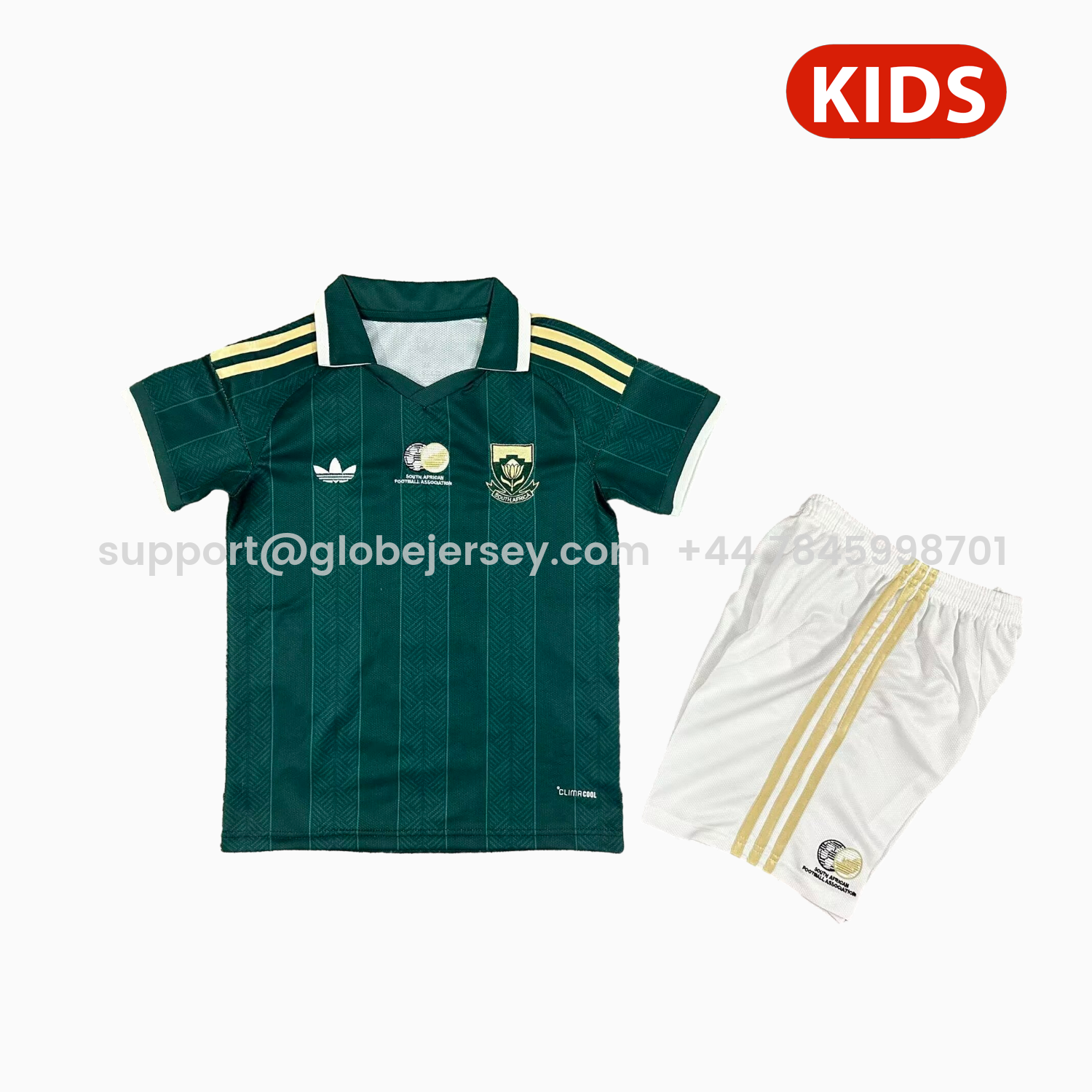 GlobeJersey-South Africa 2026 Away Kids Kit