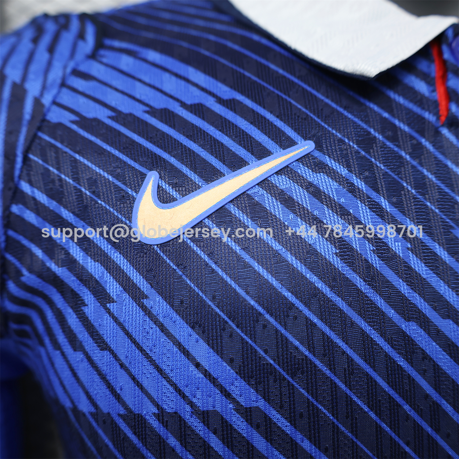 GlobeJersey-France 2026 Home Long Sleeves Jersey - Player Version