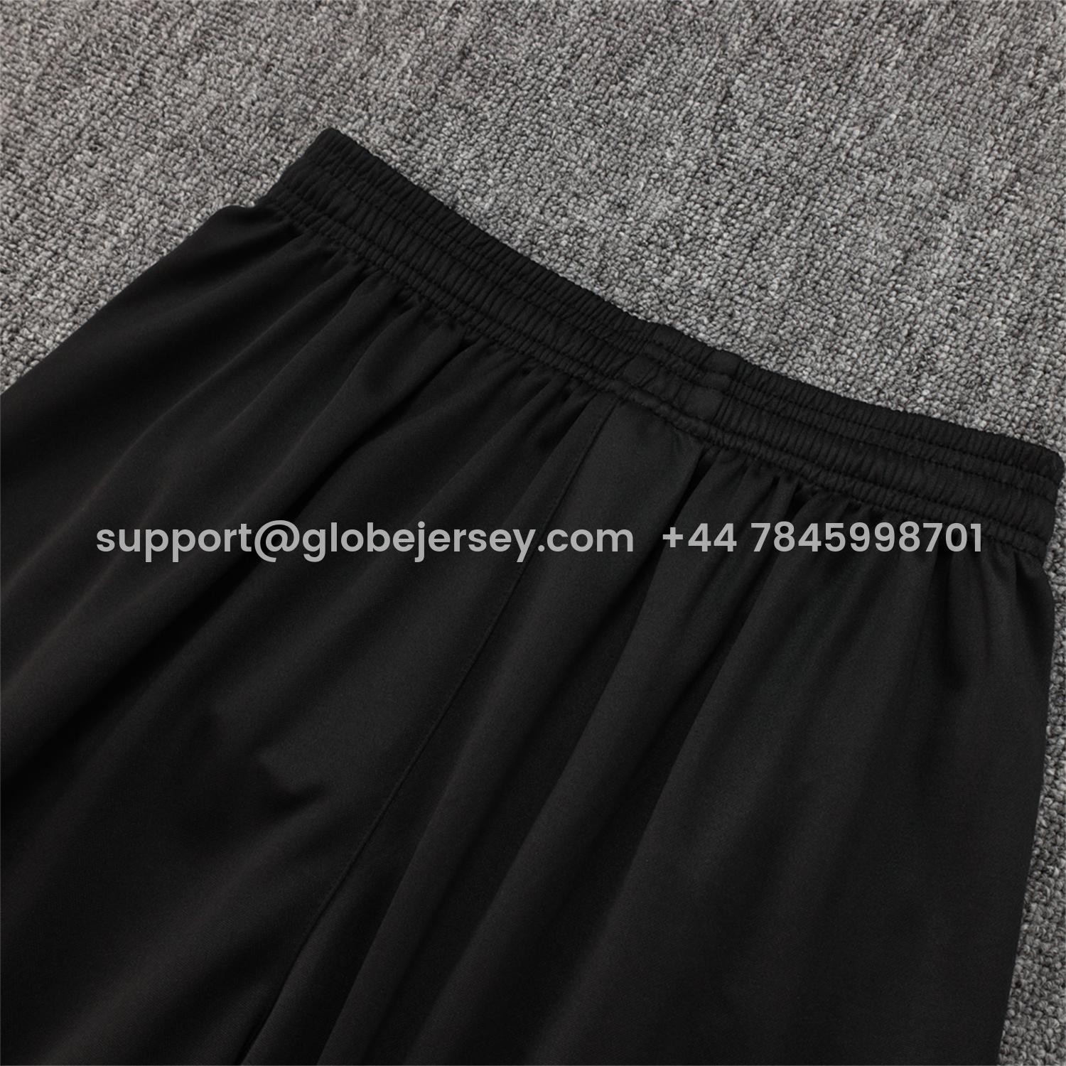 GlobeJersey-Liver.pool 25-26 Vest Training Set - Black Vest & Black Shorts