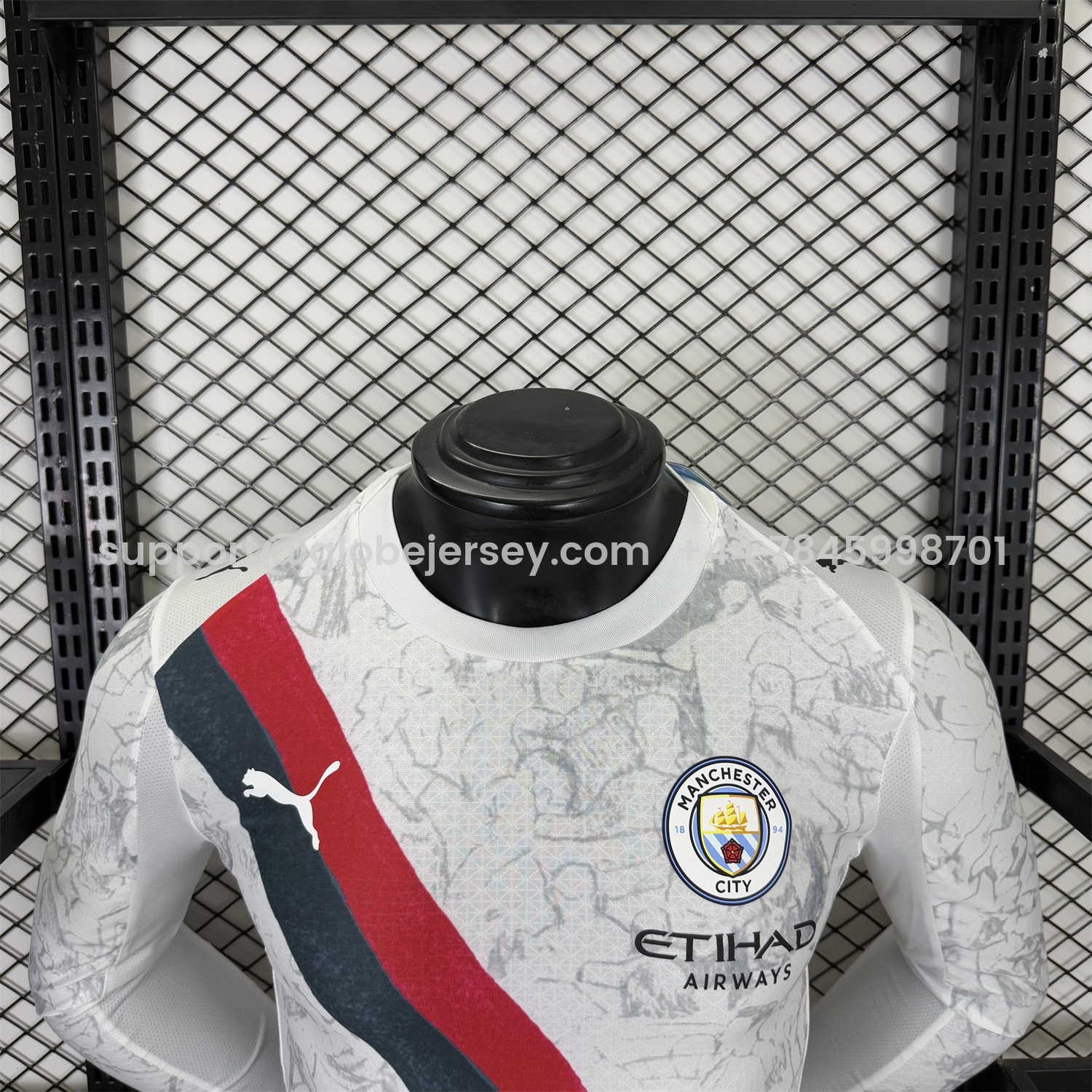 GlobeJersey-Manchester City 25-26 KidSuper White Long Sleeves Jersey - Player Version