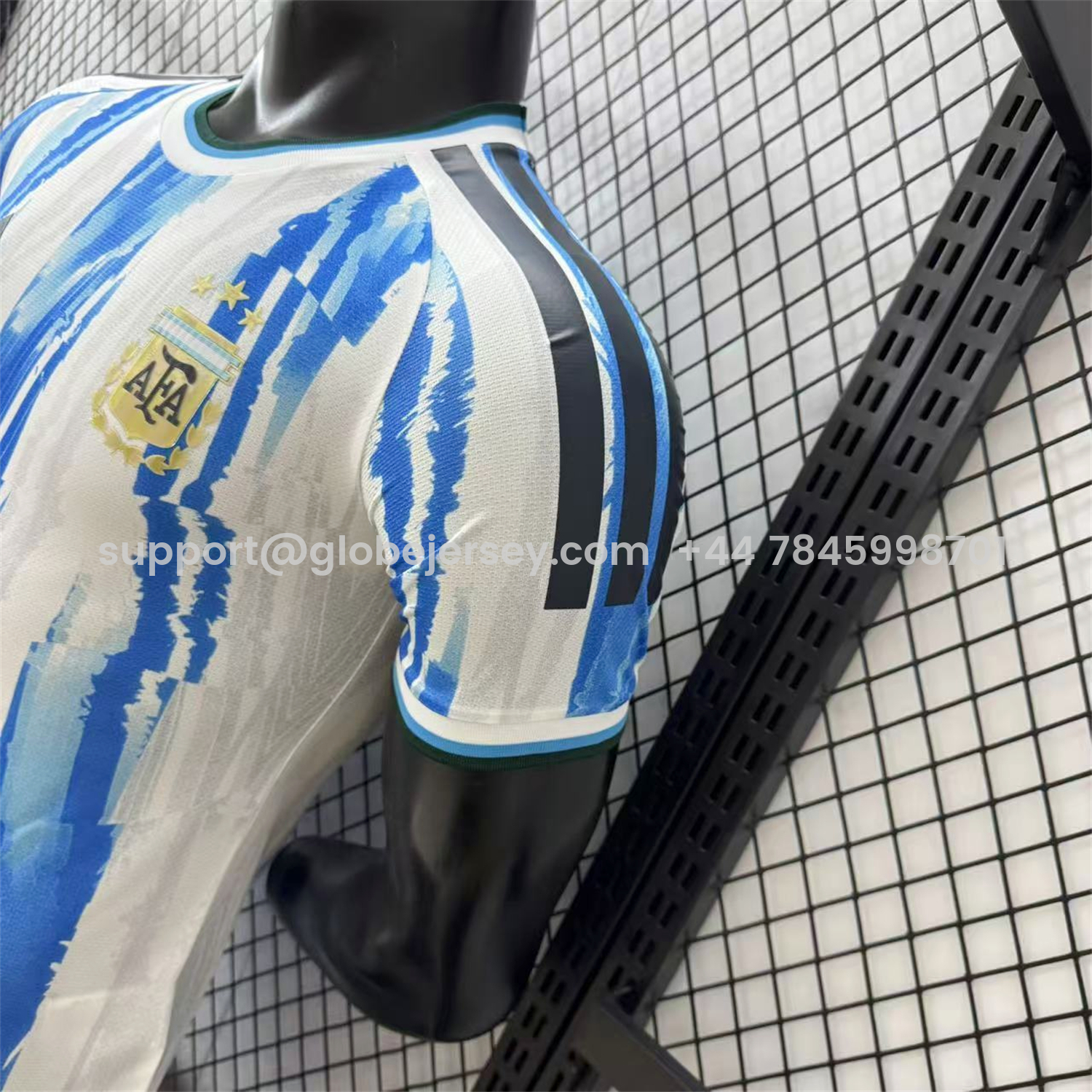 GlobeJersey-Argentina 2026 Blue And White Twill Special Jersey - Player Version