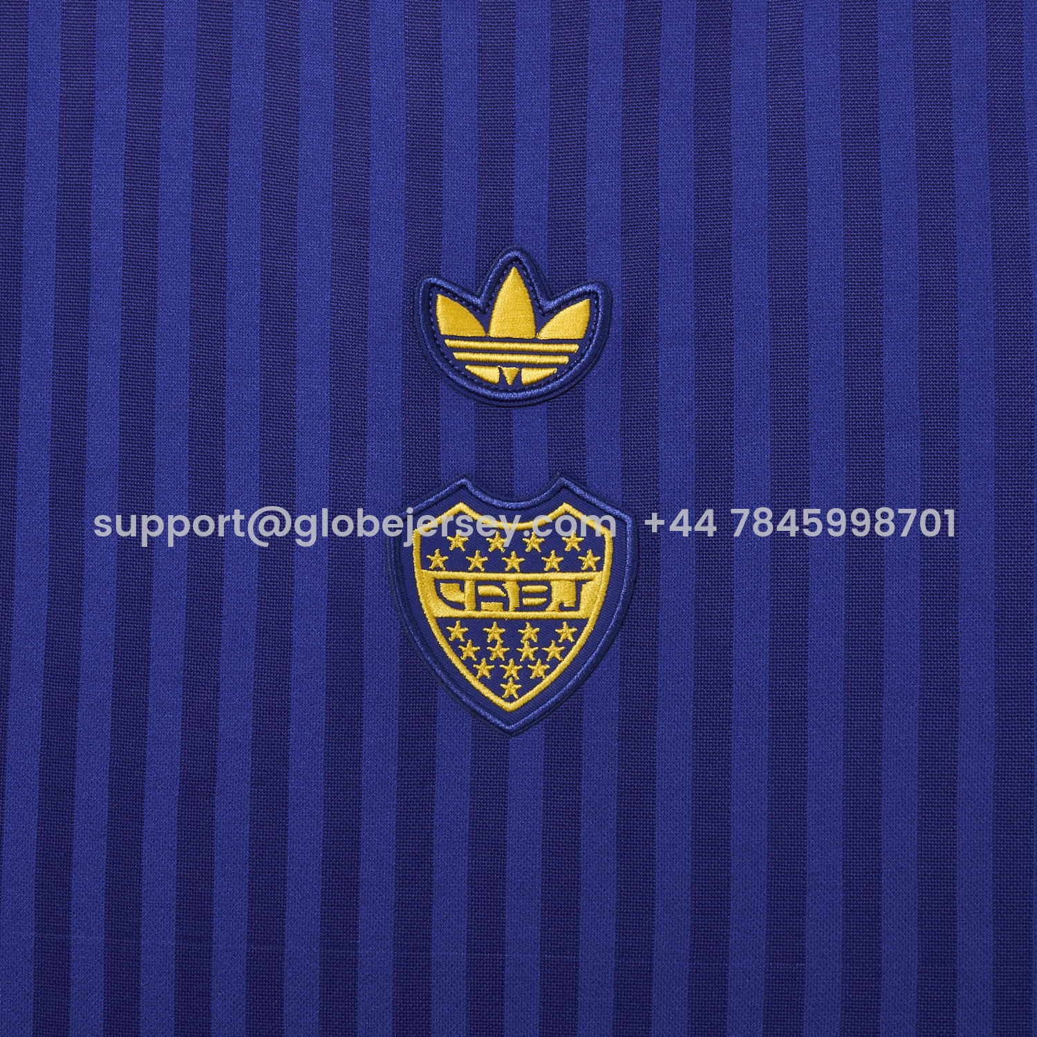 GlobeJersey-Boca 25-26 Originals Terrace Icon Blue Polo Jersey