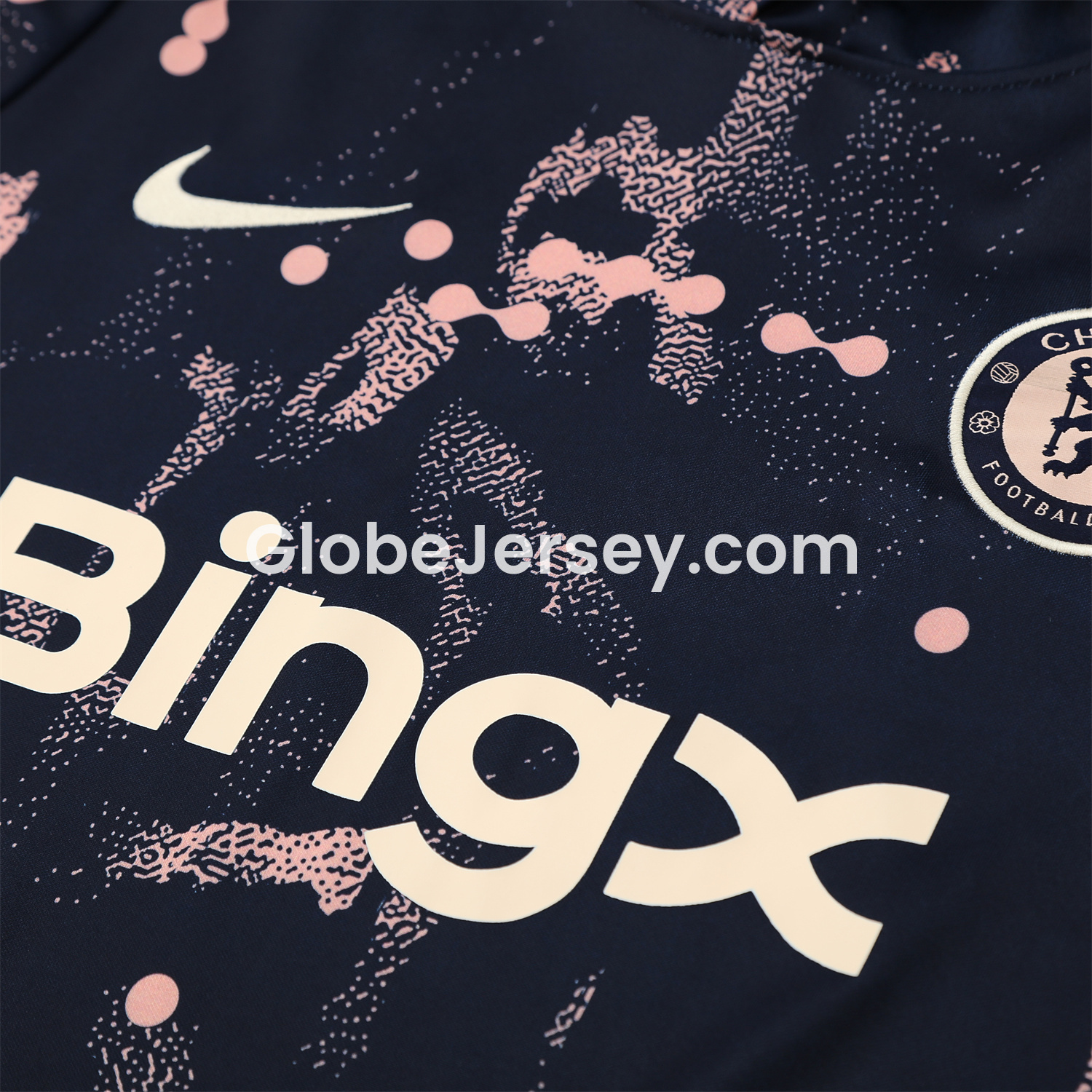 GlobeJersey-C.H.E.L.S.E.A 25-26 Traning Hoodie Set - Deep Blue With Royal Blue