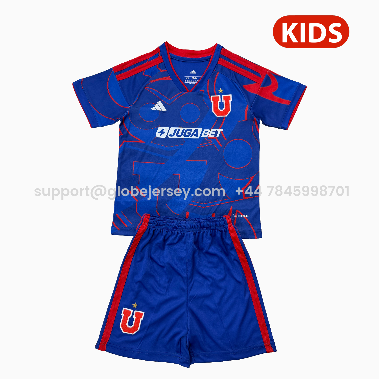 GlobeJersey-Universidad de Chile 2026 Home Kids Kit