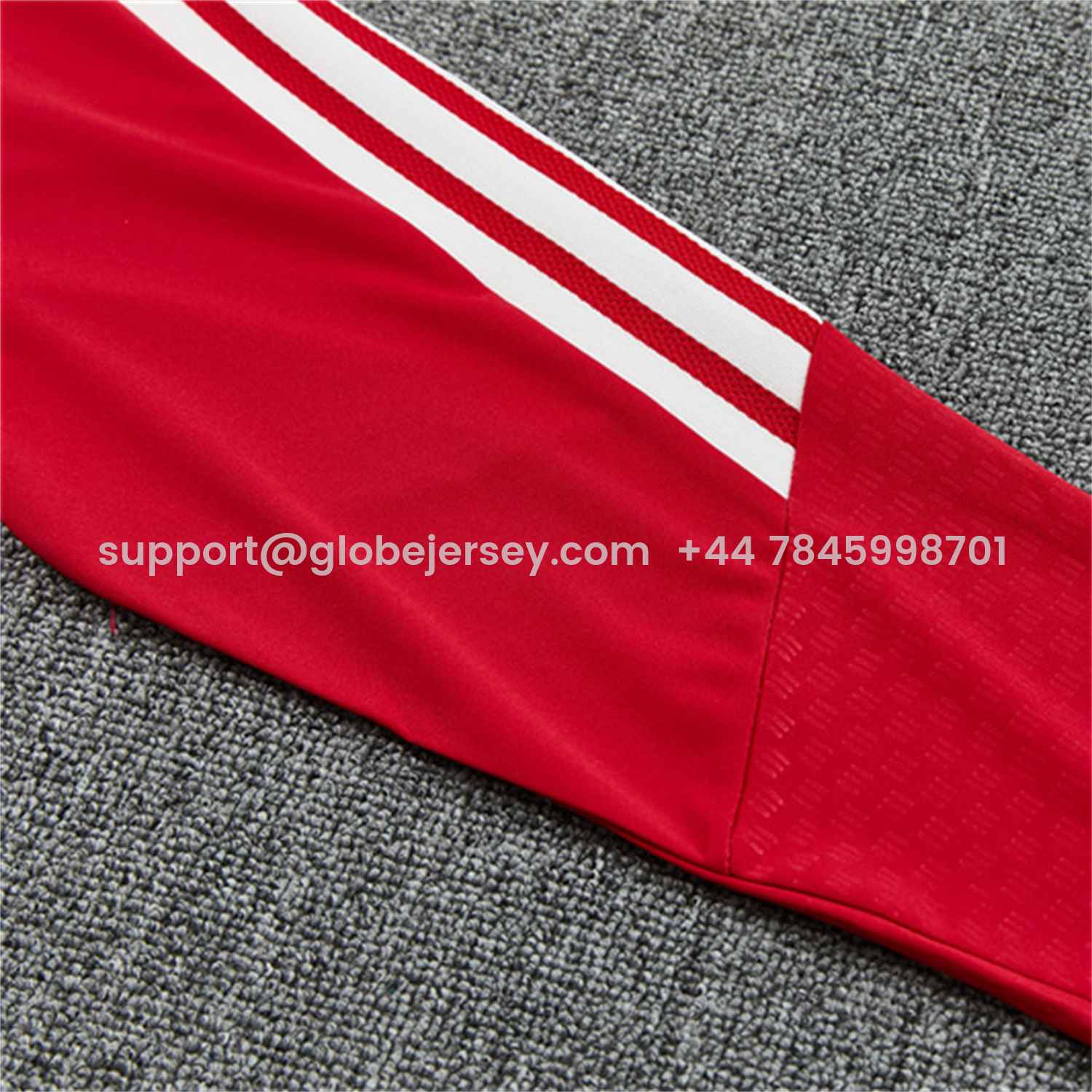 GlobeJersey-Spain 2026 Kids Long Sleeve Training Set - Red Top & Black Pants