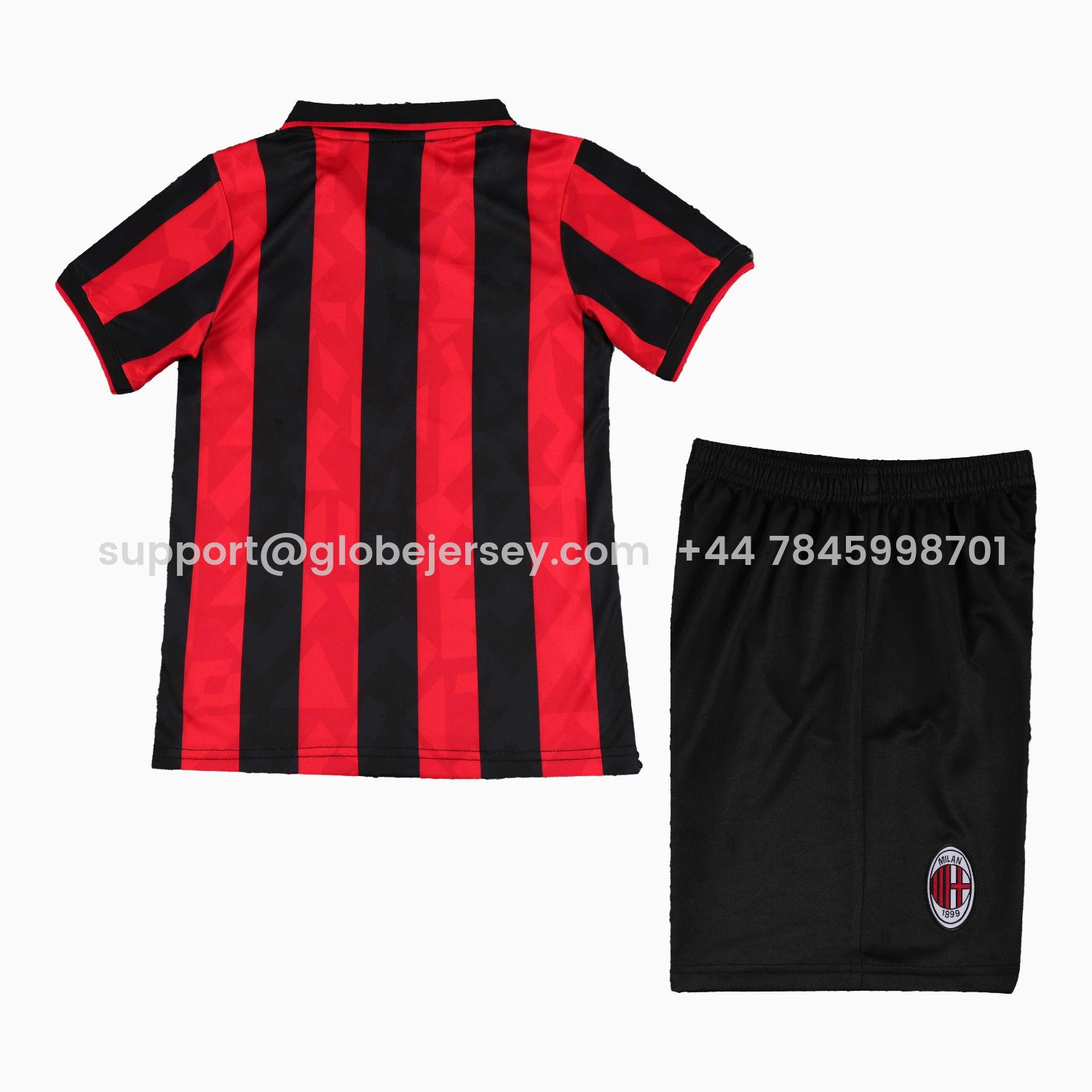 GlobeJersey-Retro AC Milan 1993-94 Home Kids Kit