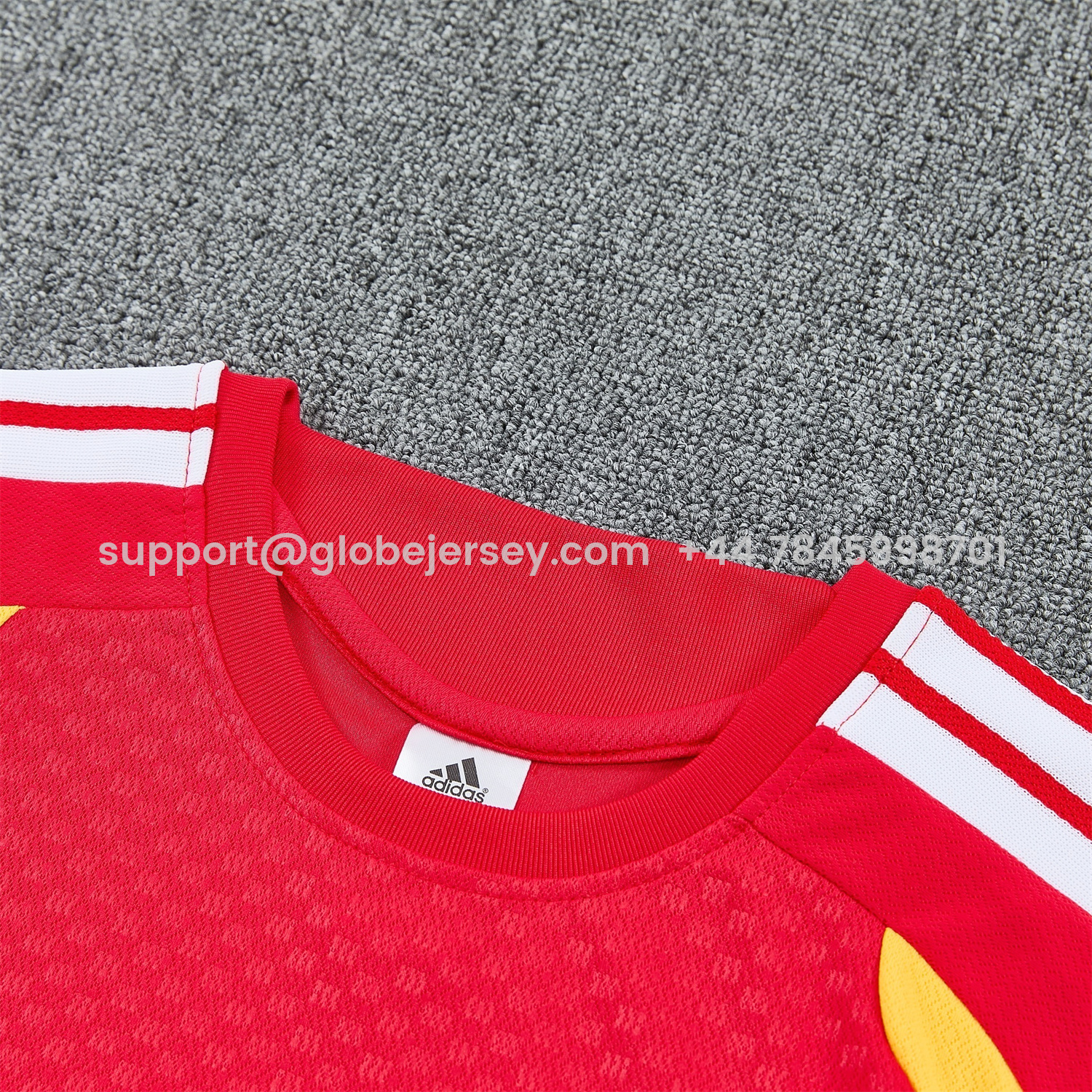 GlobeJersey-Germany 2026 Short-Sleeve Training Set - Red Top and Black Shorts