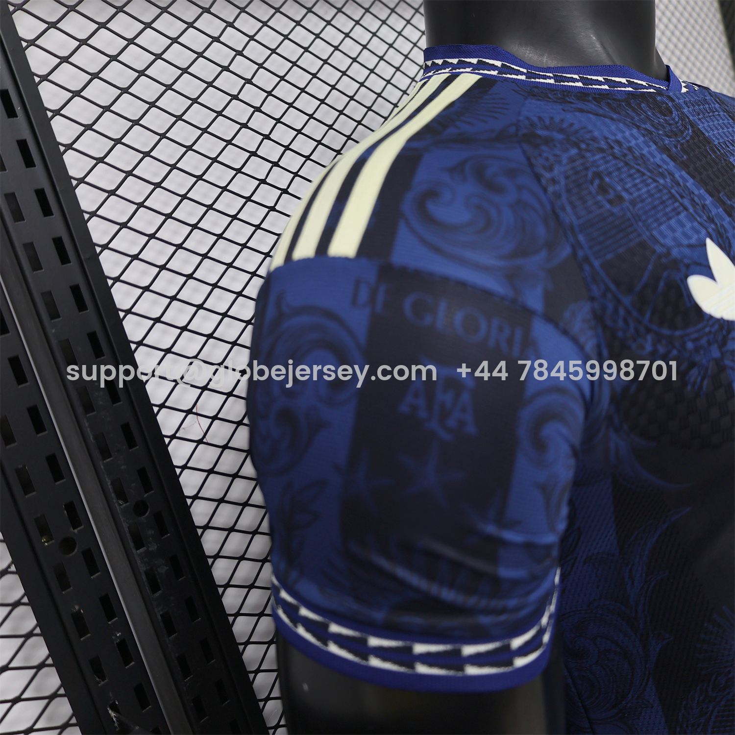 GlobeJersey-Argentina 2026 Dark Blue And Black Pattern Sun Special Edition Jersey - Player Version