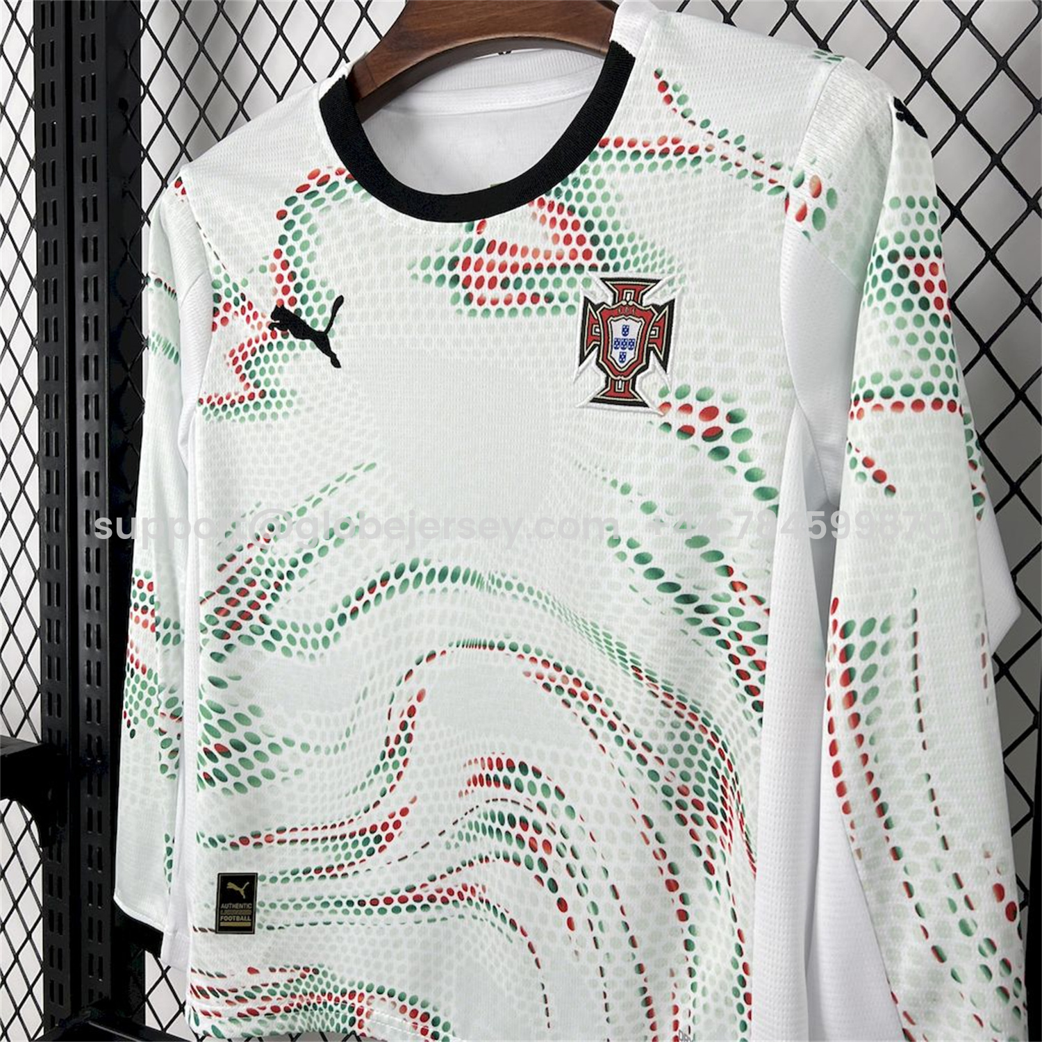 GlobeJersey-Portugal 2025-26 Away Long Sleeves Kids Kit