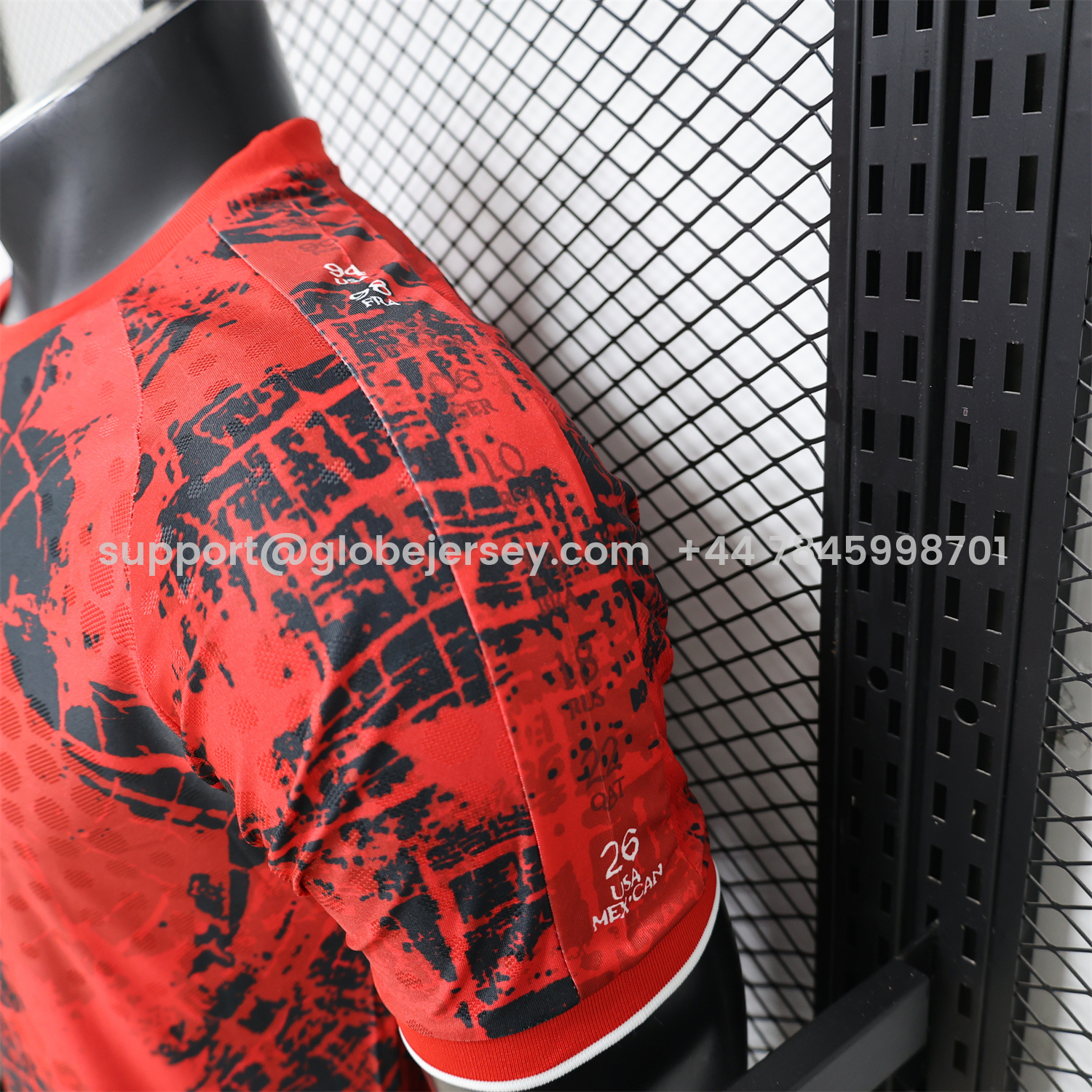 GlobeJersey-Canada 2026 Red With Black Special Jersey - Player Version