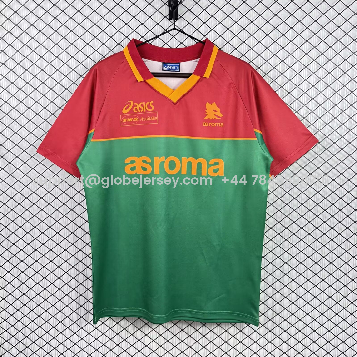 GlobeJersey-Retro Roma 1995-96 Pre-Match Training Jersey