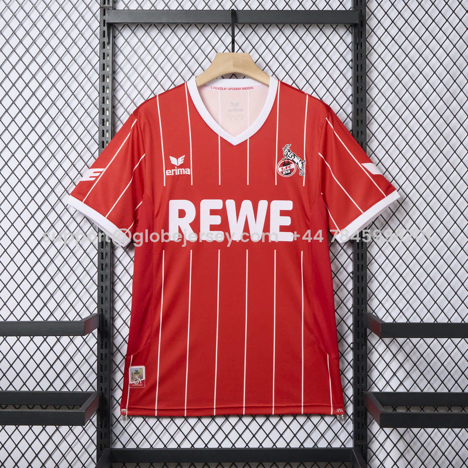 GlobeJersey-Retro 1. FC Köln 2017-18 European Home Jersey