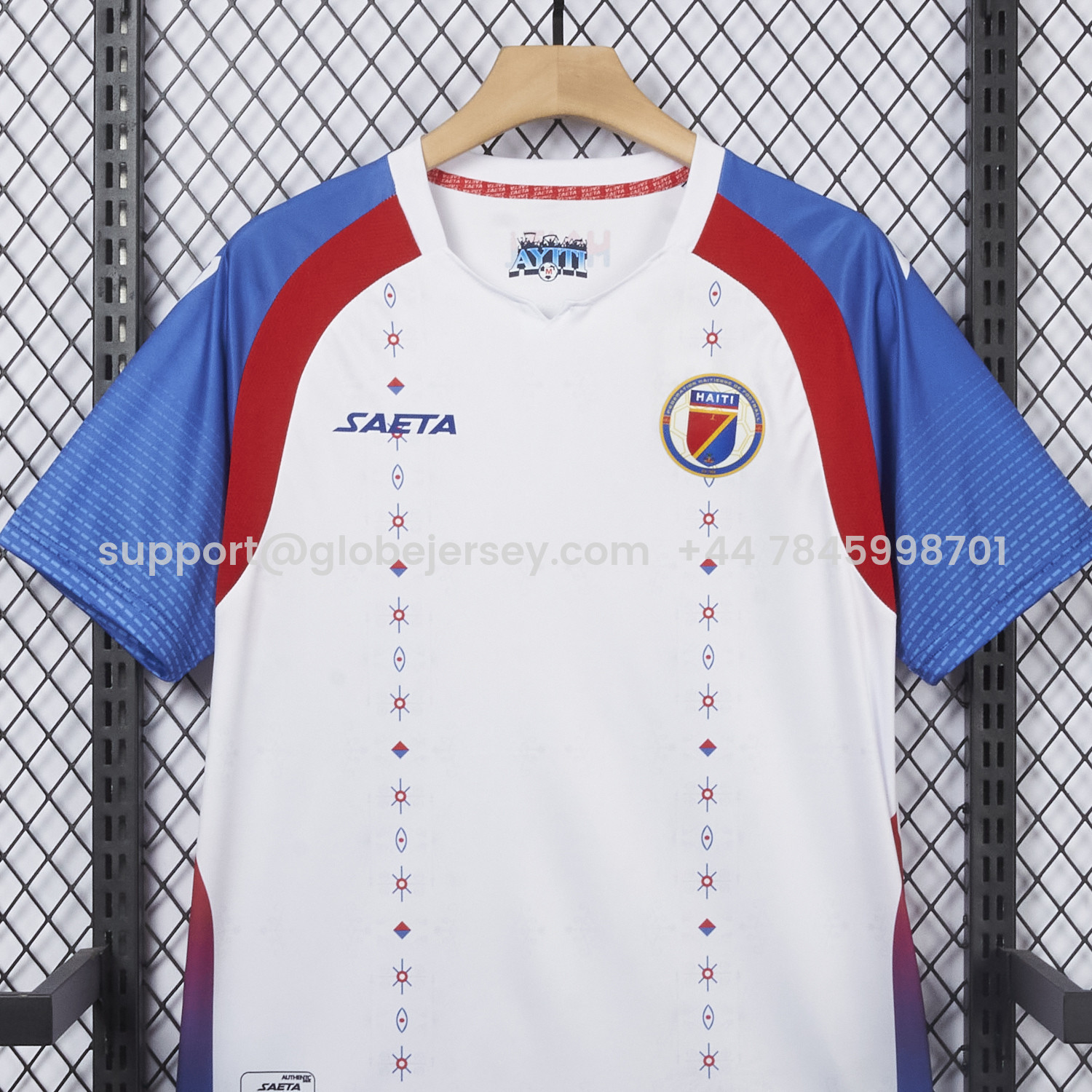 GlobeJersey-Haiti 25-26 Away White Jersey - Fans Version