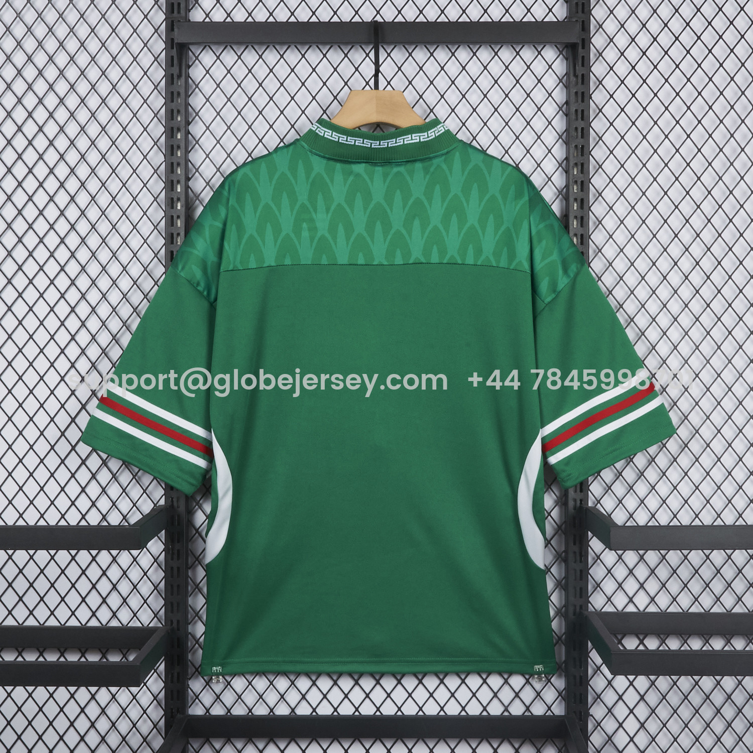 GlobeJersey-Mexico 2026 Retro Style Green Jersey - Fans Version