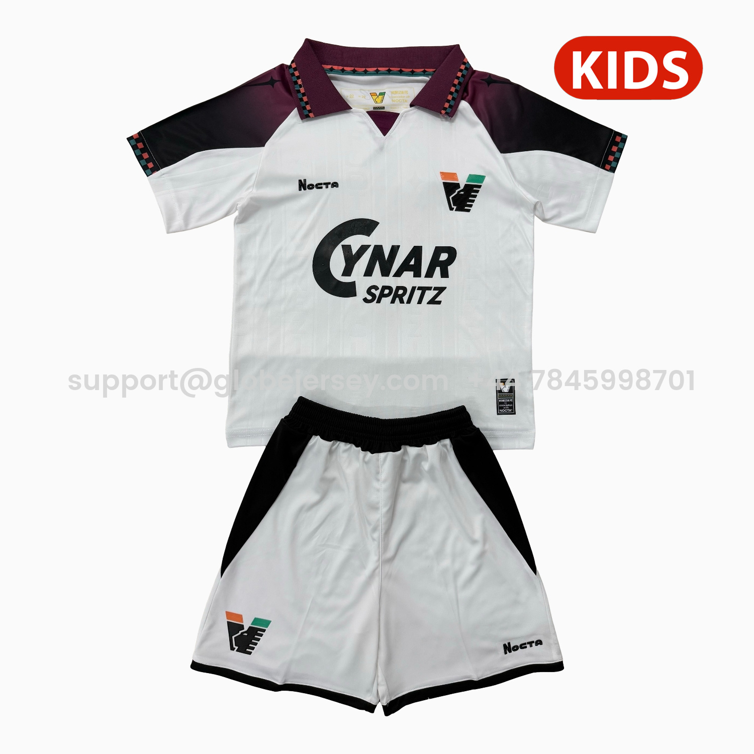 GlobeJersey-Venezia FC 25-26 Away Kids Kit
