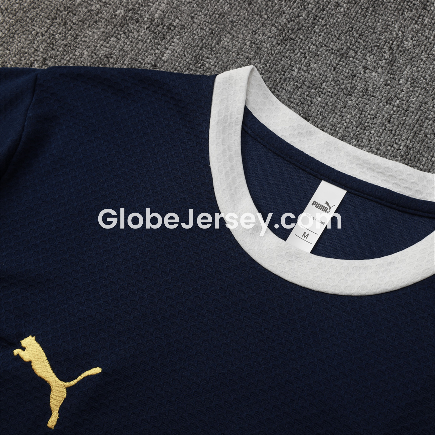 GlobeJersey-Portugal 25-26 Short-Sleeve Training Set - Deep Blue Top and Shorts