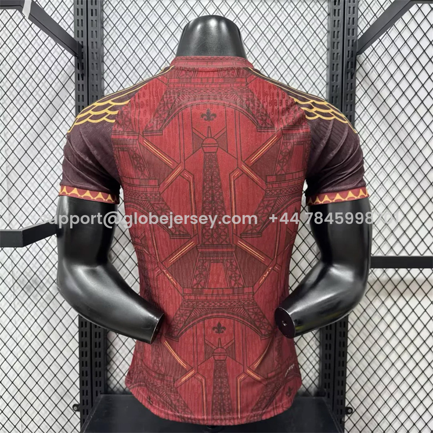 GlobeJersey-Paris Saint-Germain PSG 25-26 Red Eiffel Tower Concept Special Jersey - Player Version