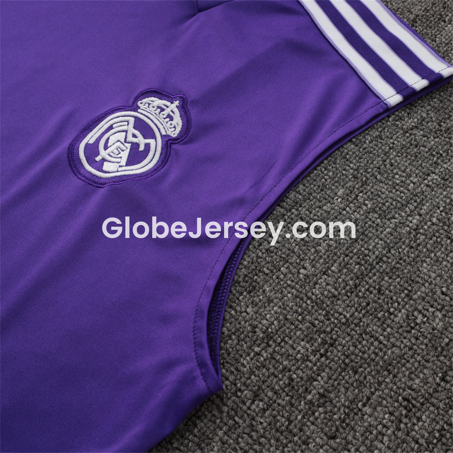 GlobeJersey-Real Madrid 25-26 Throwback Trefoil Vest Training Set - Purple