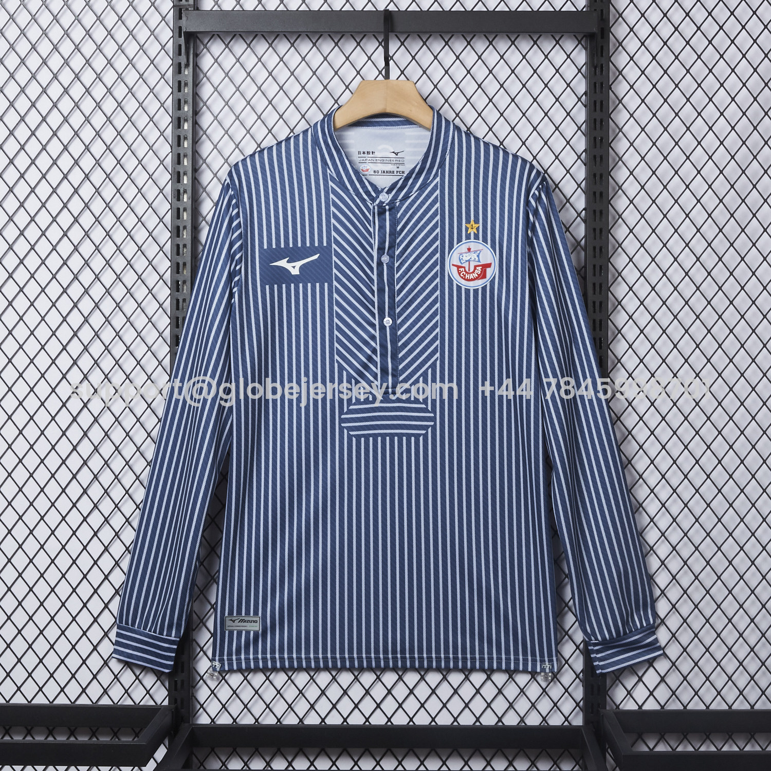 GlobeJersey-Hansa Rostock 25-26 60-Year Anniversary Fisherman Jersey - Fans Version