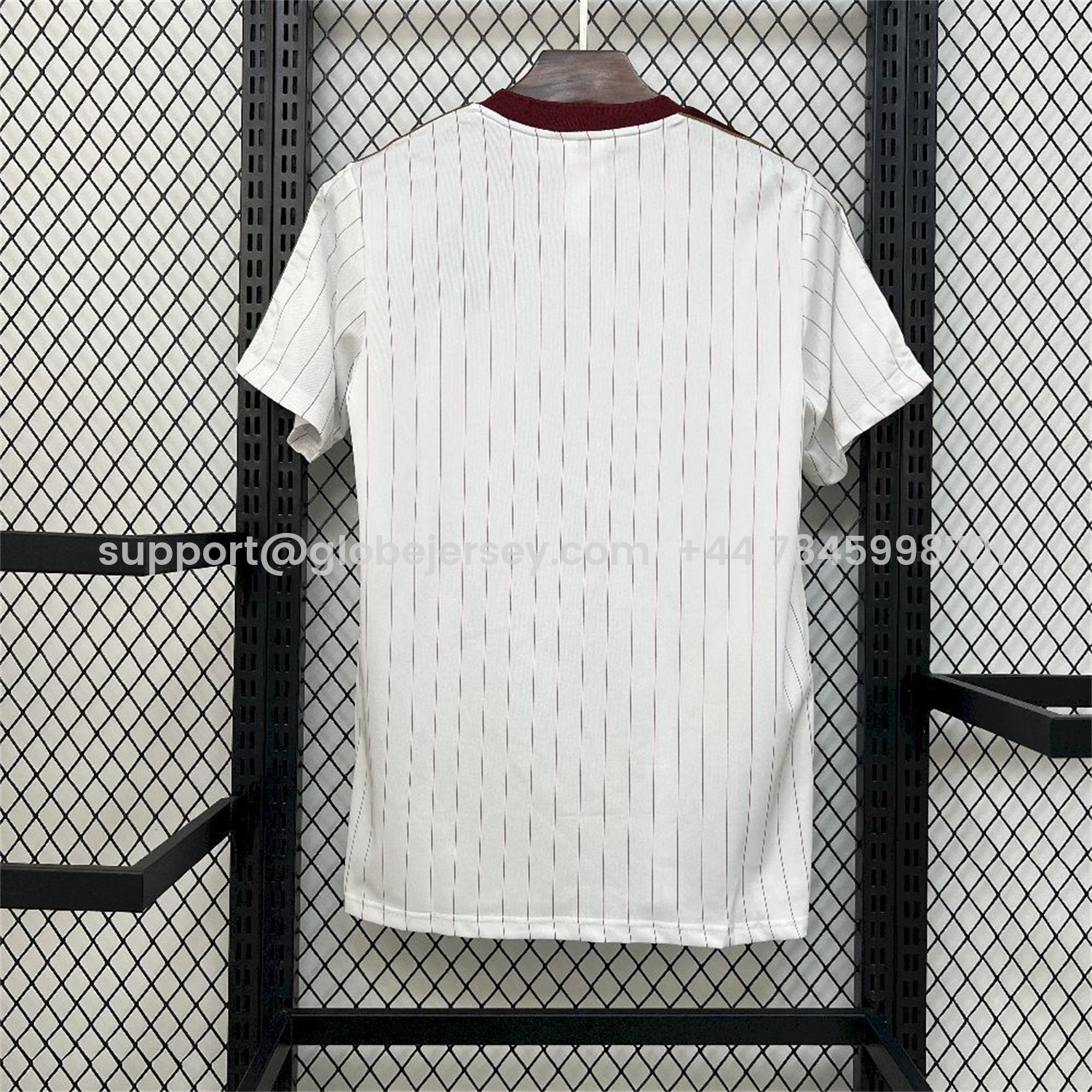 GlobeJersey-Arsenal 25-26 Trefoil Red Lines White Travel Jersey - Fans Version