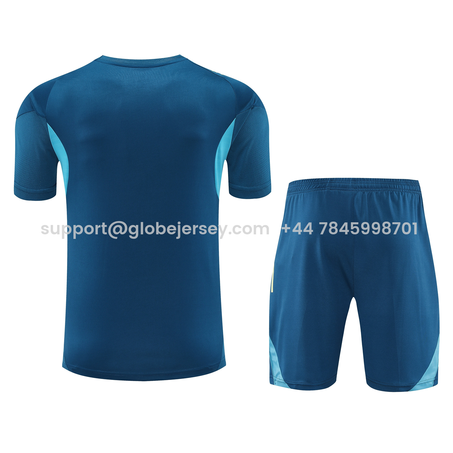 GlobeJersey-Club América 25-26 Short-Sleeve Training Set - Deep Blue Top & Deep Blue Shorts