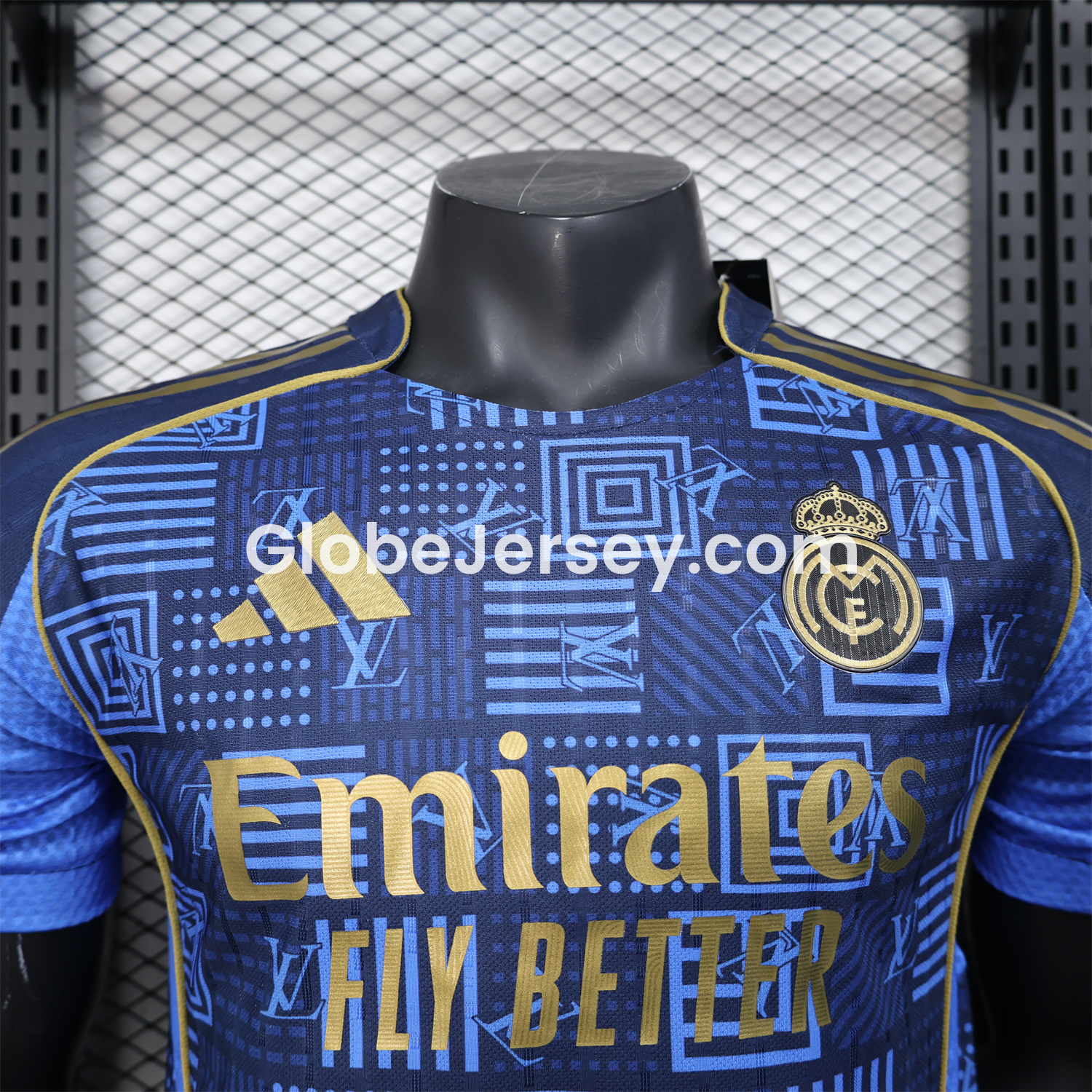 GlobeJersey-Real Madrid 25-26 Blue Gold Special Edition Jersey - Player Version