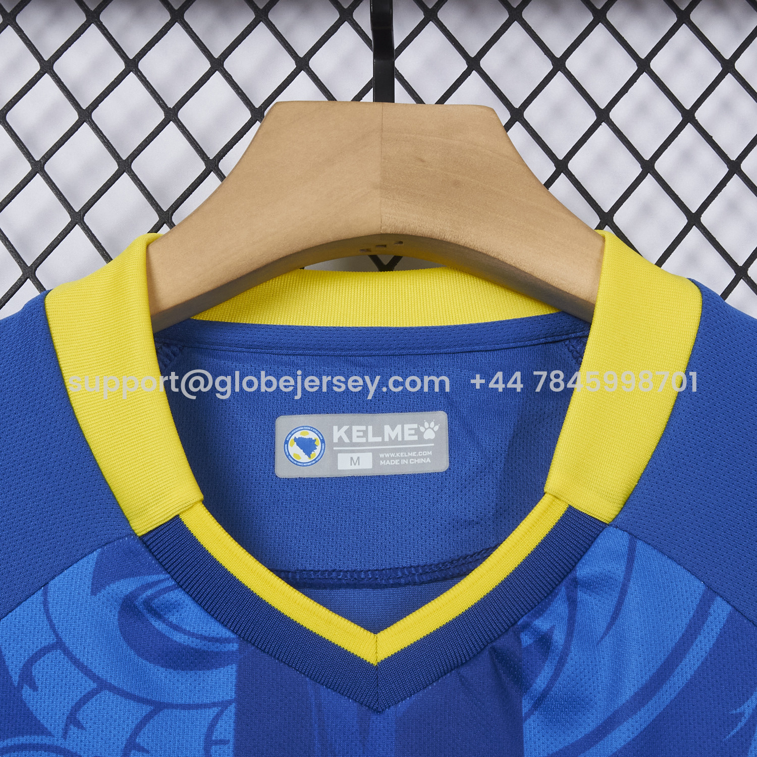 GlobeJersey-Bosnia and Herzegovina 2025 Home Jersey - Fans Version