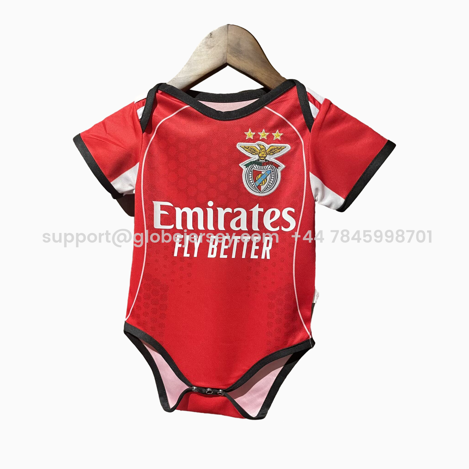 GlobeJersey-Benfica 25-26 Home Baby Crawling Suit