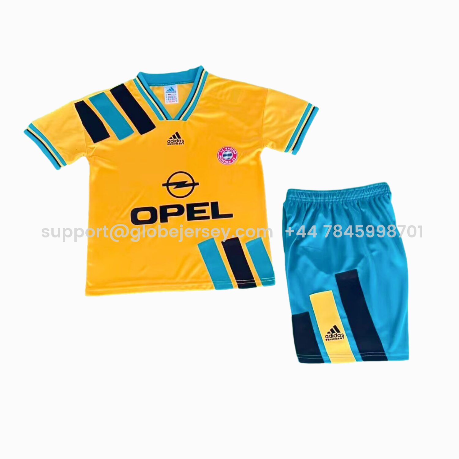 GlobeJersey-Retro Bayern Munich 1993-96 Away Kids Kit