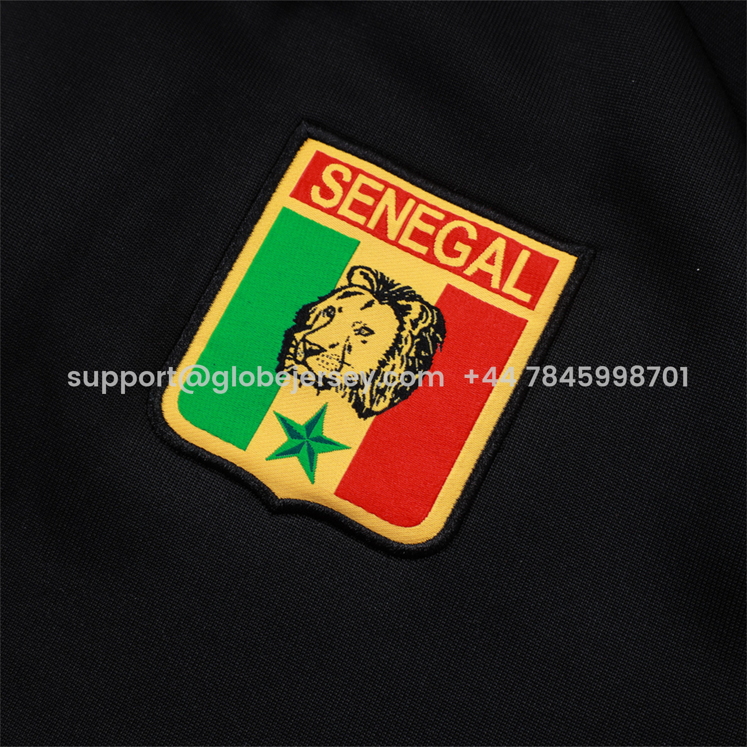 GlobeJersey-Senegal 2026 Jacket Training Tracksuit - Black With Green Jackets & Pants