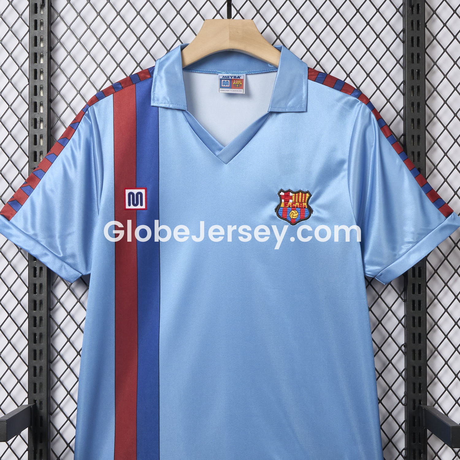 GlobeJersey-Retro Barcelona 1982-84 Away Blue Jersey
