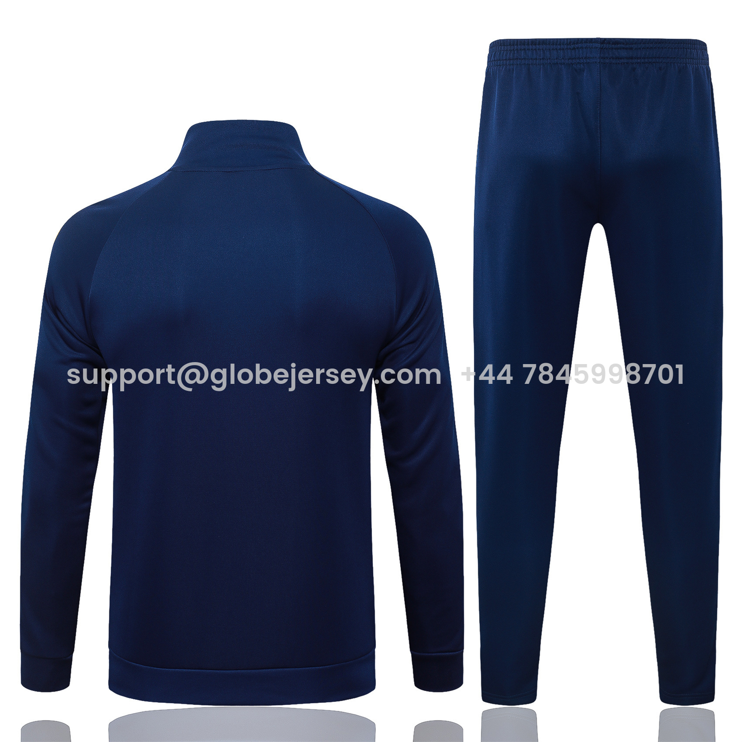 GlobeJersey-Real Madrid 26-27 Long Sleeves Training Set - Dark Blue Top And Pants