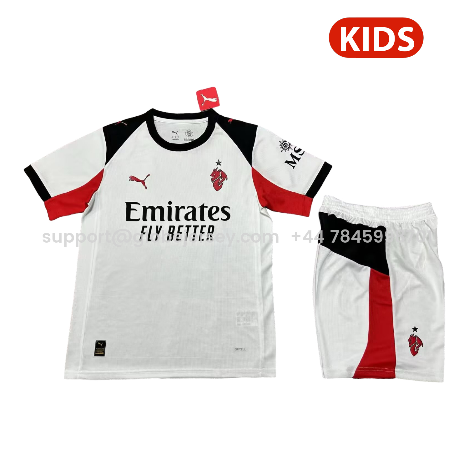 GlobeJersey-AC Milan 25-26 Away Men's Adult Jersey Set - Fans Version