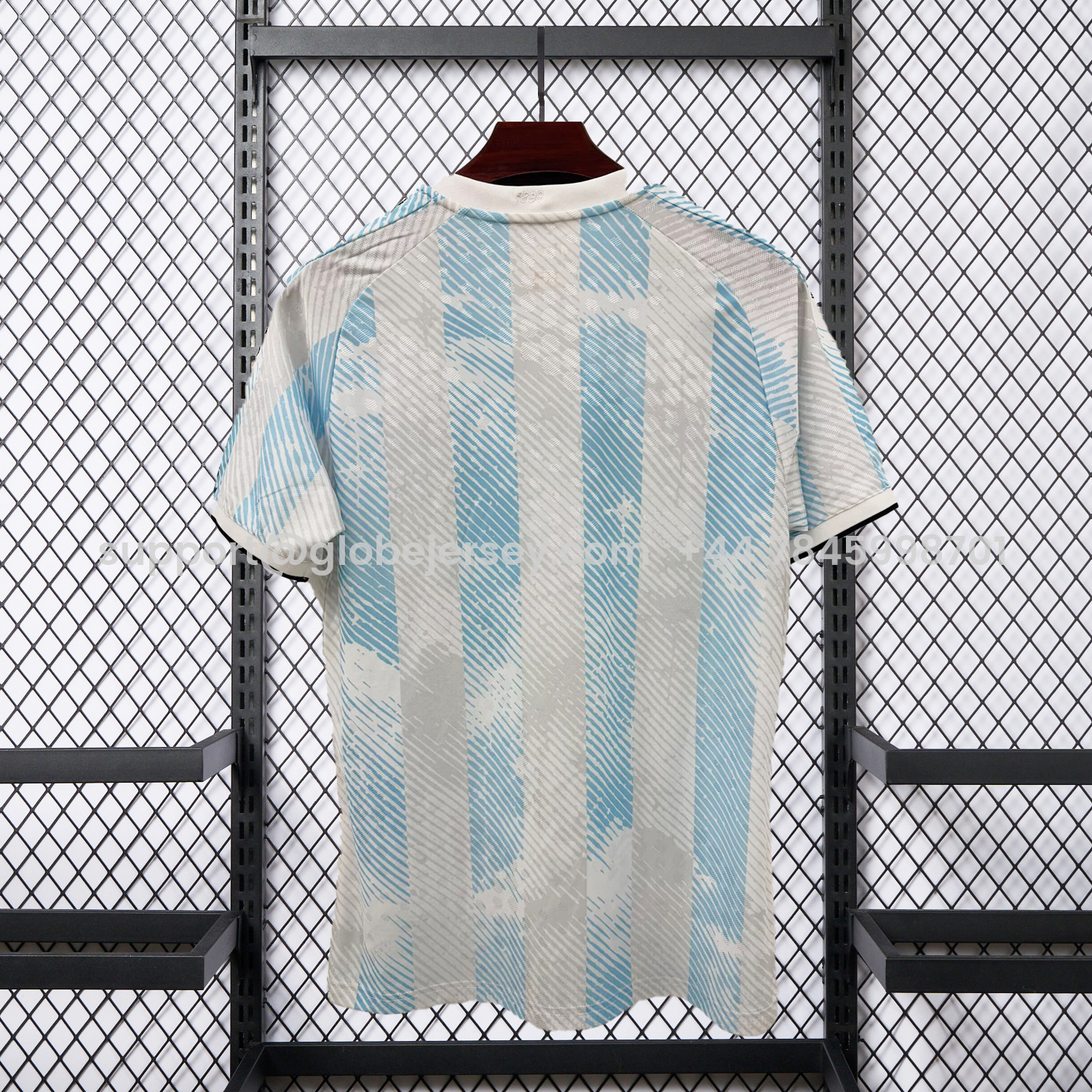 GlobeJersey-Argentina 2026 COMMA Blue White Messi Special Jersey - Fans Version