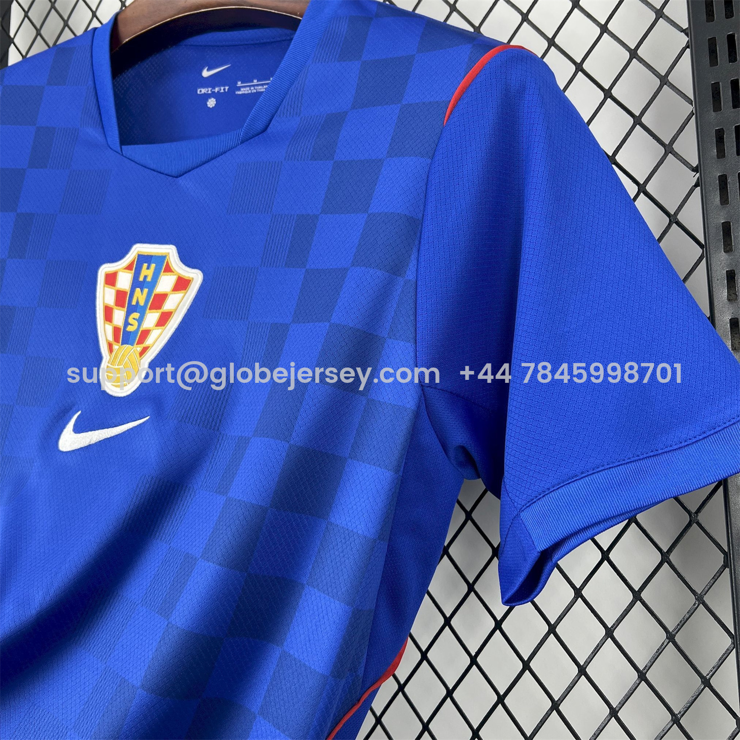 GlobeJersey-Croatia 2026 Away Blue Jersey - Fans Version