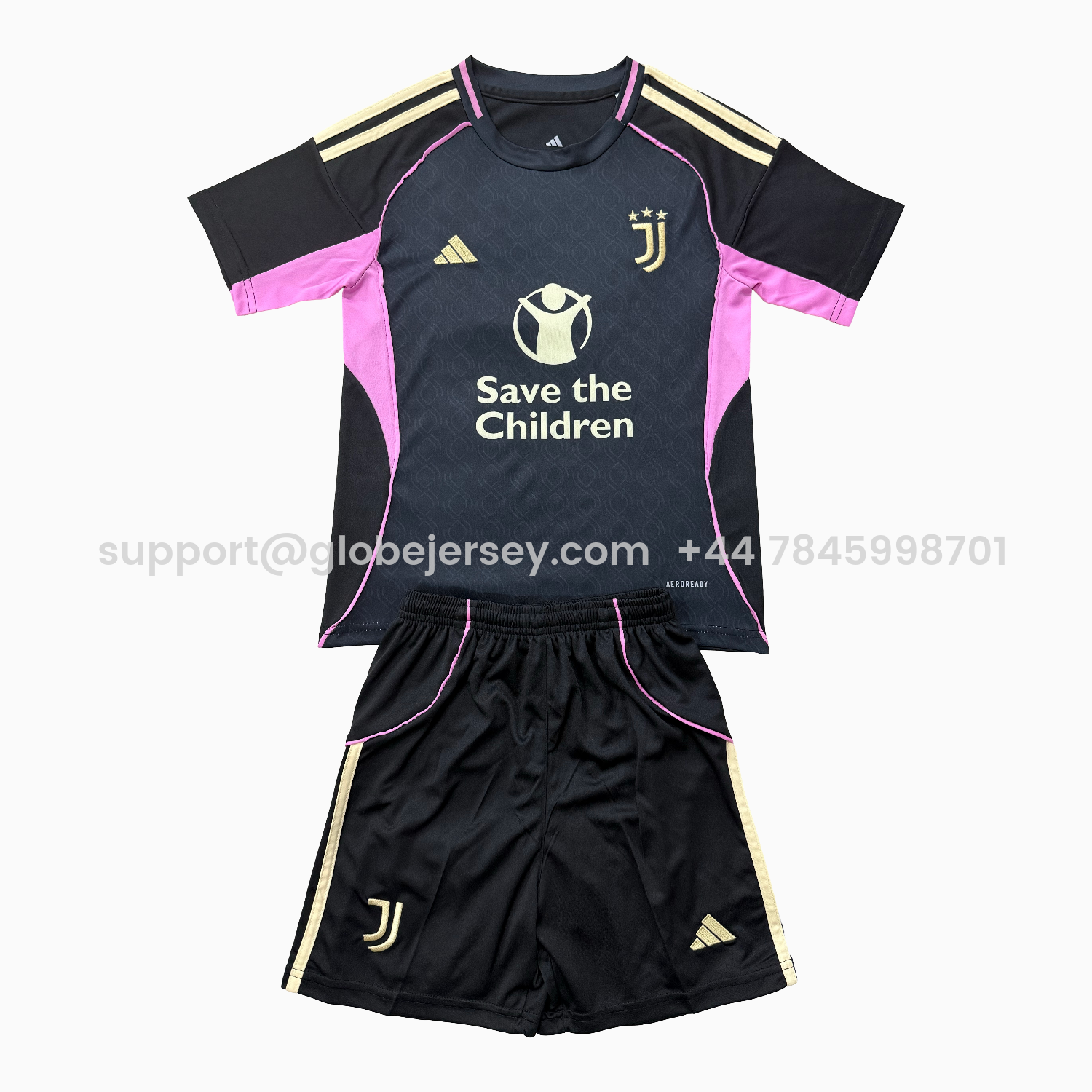 GlobeJersey-Juventus 25-26 Black Concept Men's Adult Jersey Set - Fans Version