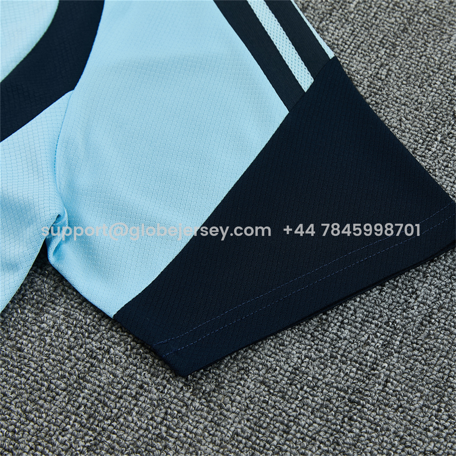 GlobeJersey-Argentina 2026 Short-Sleeve Training Set - Light Blue Top & Dark Blue Pants