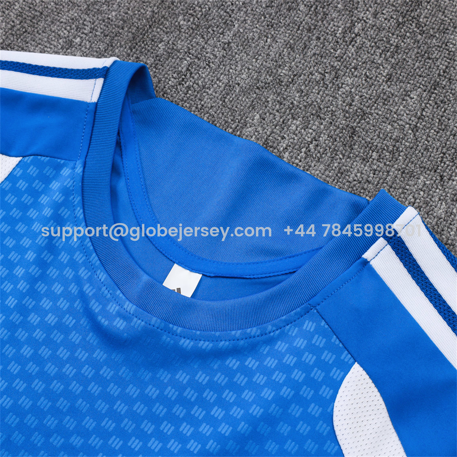 GlobeJersey-Cruzeiro 25-26 Short-Sleeve Training Set - Blue Vest & Blue Shorts