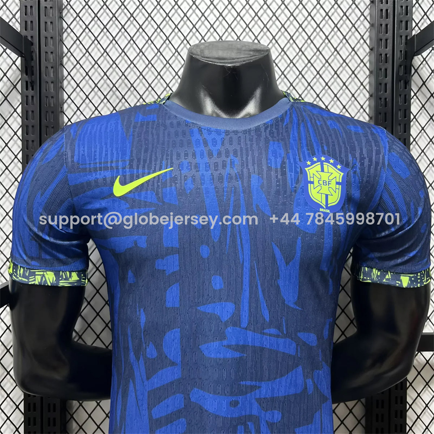 GlobeJersey-Brazil 2026 Blue Colors Special Jersey - Player Version