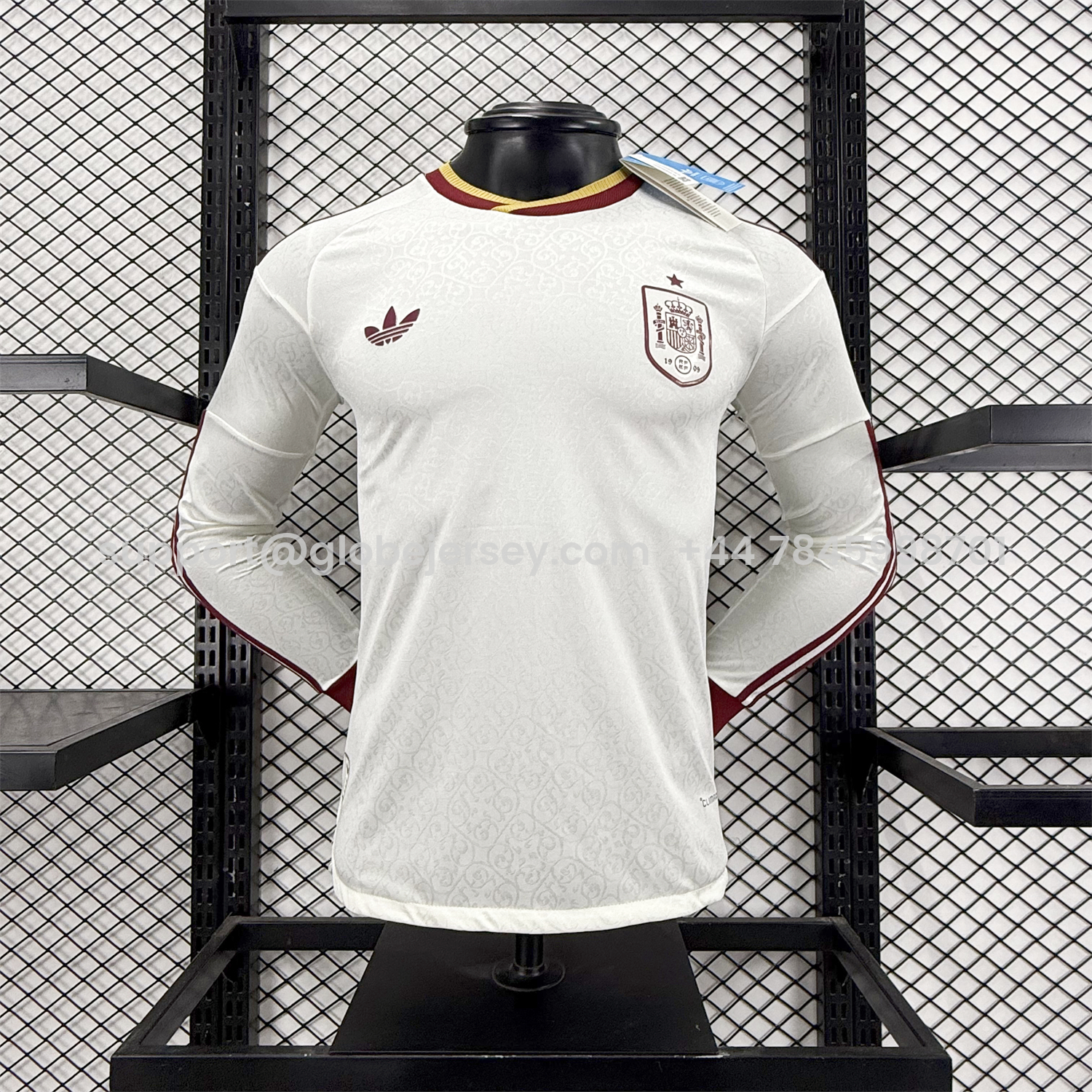 GlobeJersey-Spain 2026 Away Long Sleeves Jersey - Player Version