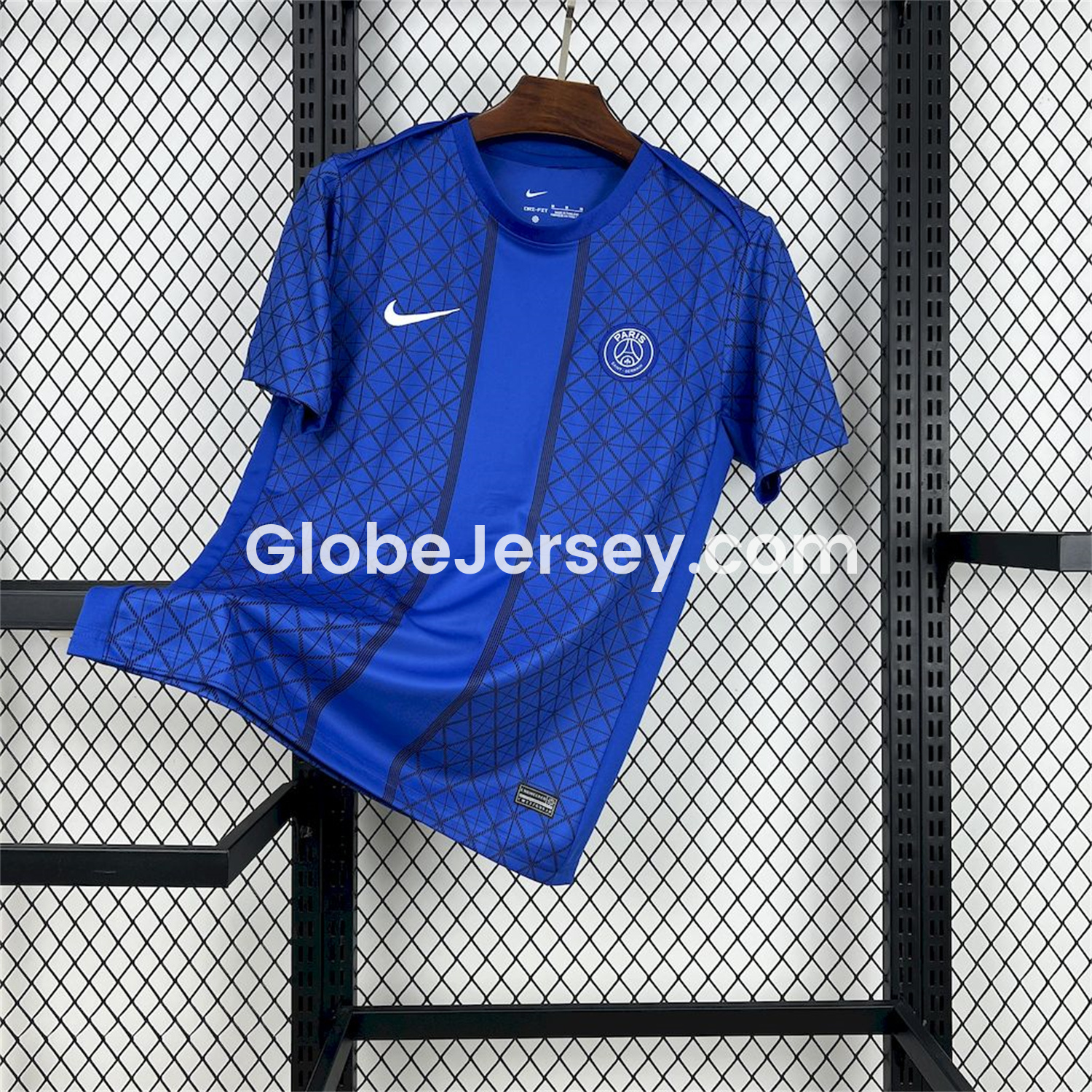 GlobeJersey-Paris Saint-Germain PSG 25-26 Blue Pre-Match Training Jersey - Fans Version