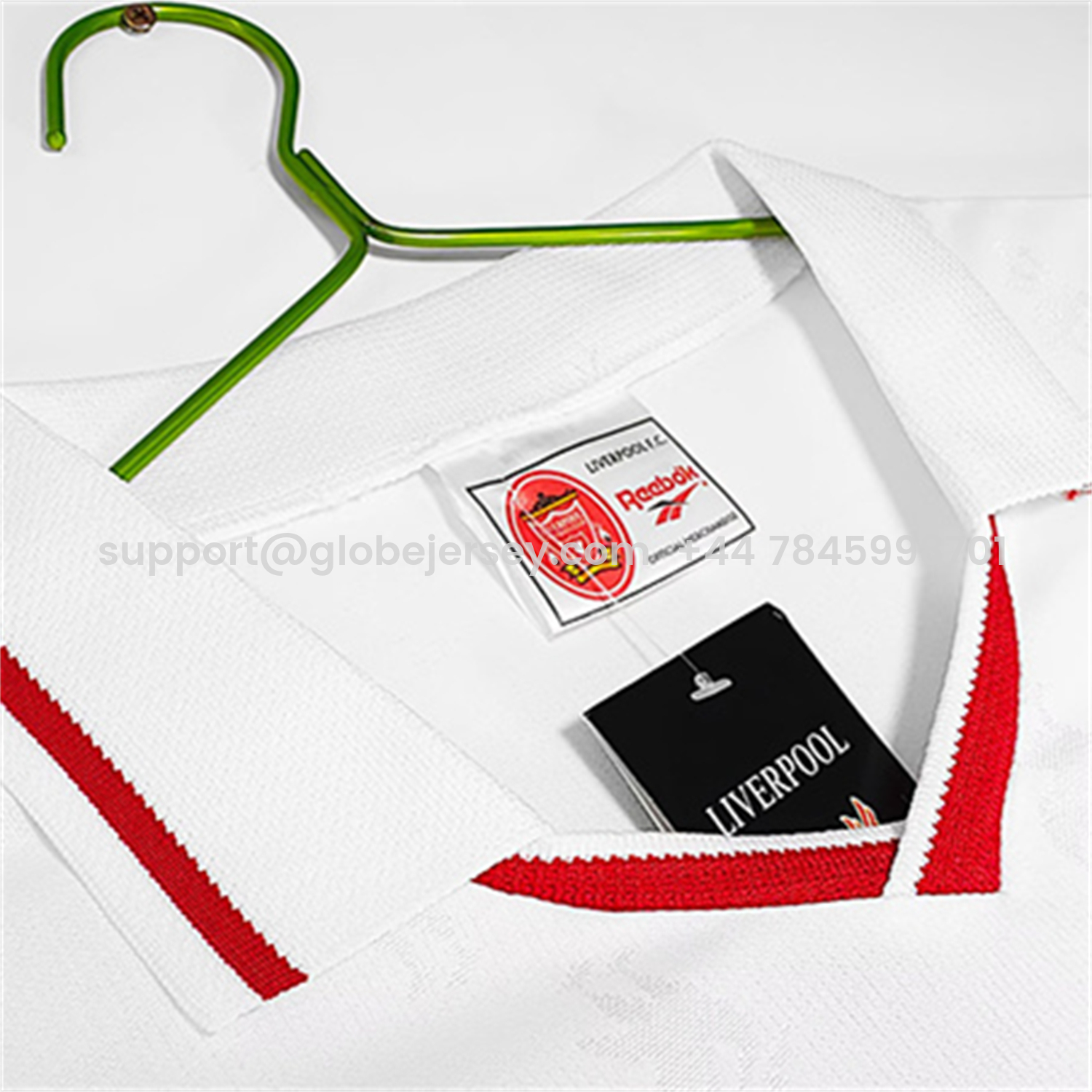 GlobeJersey-Retro Liver.pool 1996-97 Away White Jersey